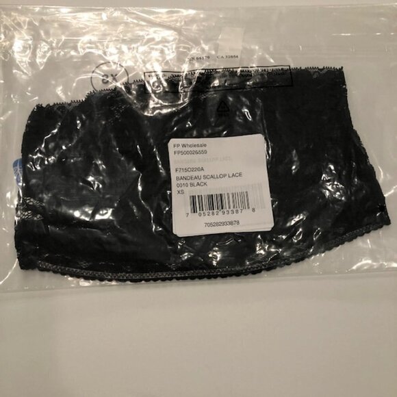 Free People Black Scalloped Lace Bandeau - Picture 12 of 12